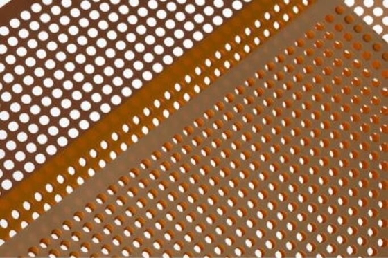 1m 2m 6m perforiertes Kupferblech-Metall für verzierte errichtende Fassaden